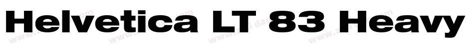 Helvetica LT 83 Heavy Extended字体转换